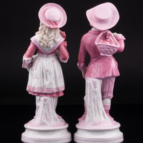 Пара детей в розовом, Франция, кон. 19 в