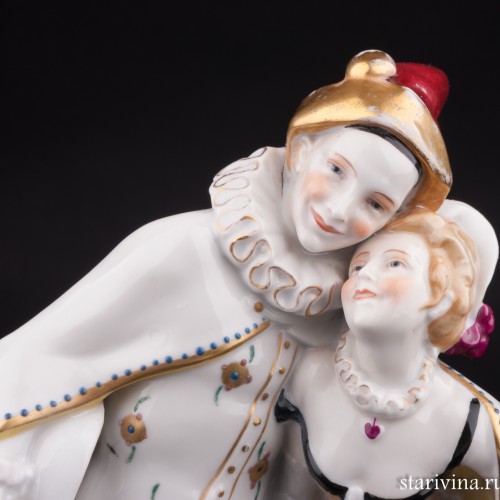 Арлекин и Коломбина, Hertwig & Co, Германия, 1920-30 гг