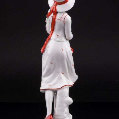 Девушка с букетом роз, Volkstedt, Германия, до 1935 г