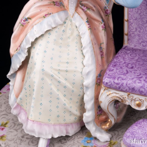 Галантная пара на стульях, Von Schierholz, Германия, пер. пол. 20 в