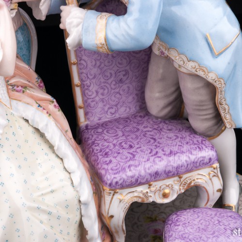 Галантная пара на стульях, Von Schierholz, Германия, пер. пол. 20 в