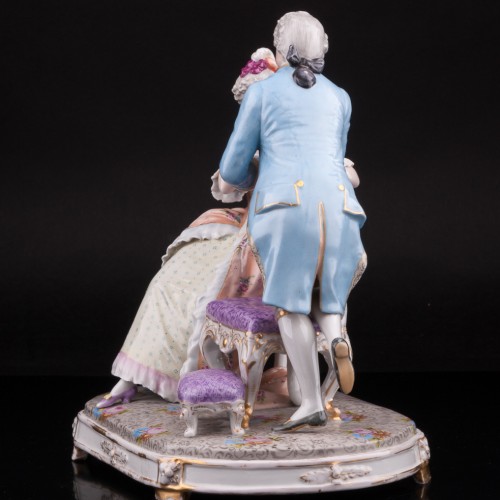 Галантная пара на стульях, Von Schierholz, Германия, пер. пол. 20 в