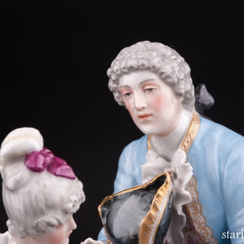 Галантная пара на стульях, Von Schierholz, Германия, пер. пол. 20 в