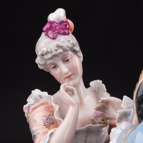 Галантная пара на стульях, Von Schierholz, Германия, пер. пол. 20 в