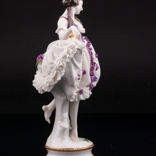 Танцующая девушка, кружевная, Volkstedt, Германия, до 1935 г