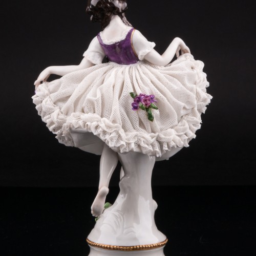 Танцующая девушка, кружевная, Volkstedt, Германия, до 1935 г