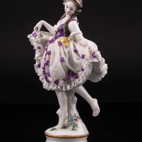 Танцующая девушка, кружевная, Volkstedt, Германия, до 1935 г