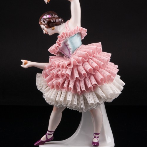 Танцовщица с кастаньетами, кружевная, Sitzendorf, Германия, вт. пол. 20 в