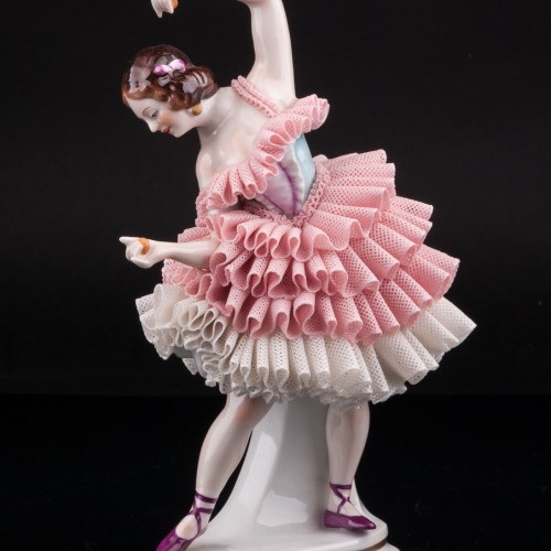 Танцовщица с кастаньетами, кружевная, Sitzendorf, Германия, вт. пол. 20 в