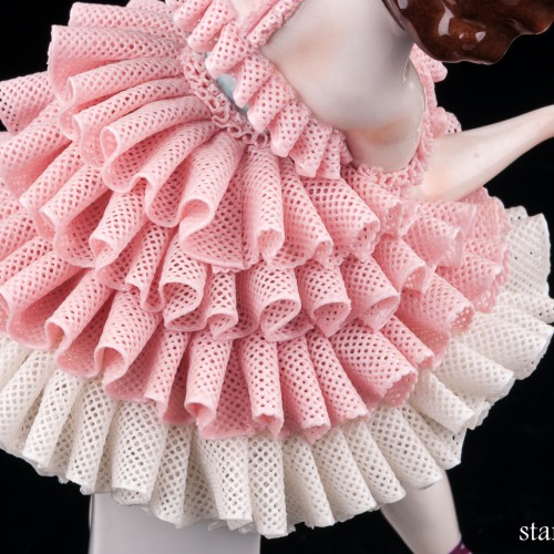 Танцовщица с кастаньетами, кружевная, Sitzendorf, Германия, вт. пол. 20 в