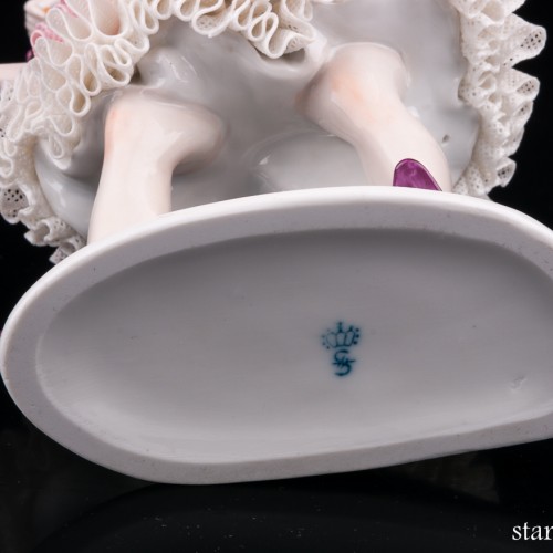 Танцовщица с кастаньетами, кружевная, Sitzendorf, Германия, вт. пол. 20 в