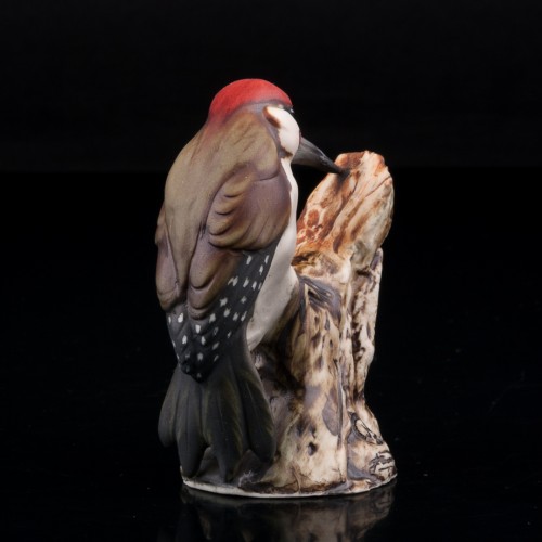 Зеленый дятел, миниатюра, Capodimonte, Италия