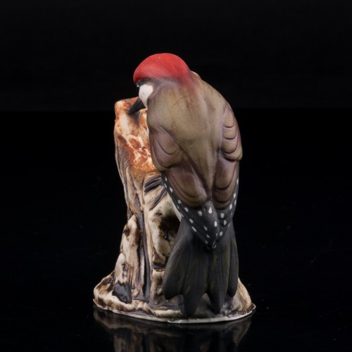 Зеленый дятел, миниатюра, Capodimonte, Италия