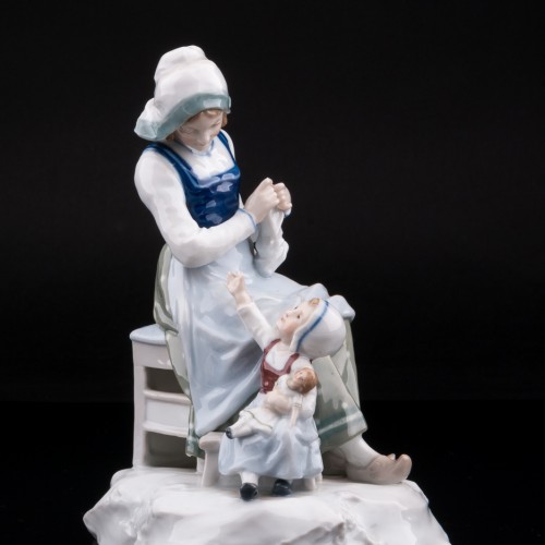 Мама с дочкой, Karl Ens, Германия, кон. 19 - нач. 20 вв