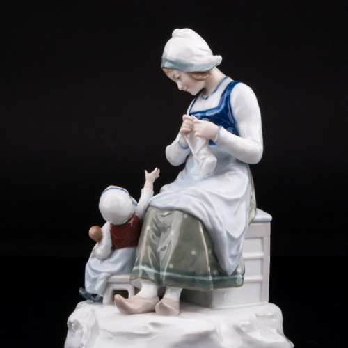 Мама с дочкой, Karl Ens, Германия, кон. 19 - нач. 20 вв