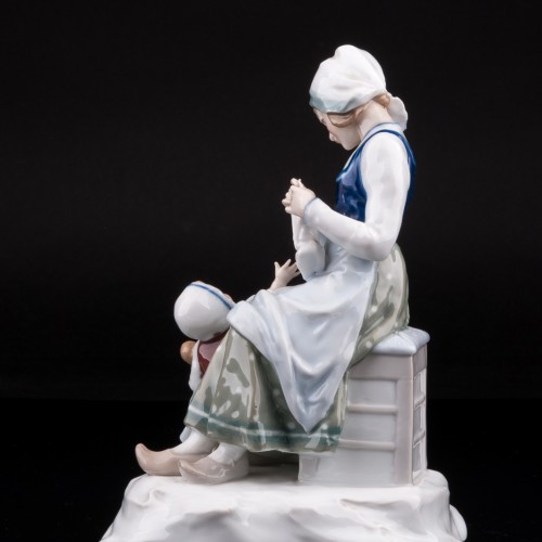 Мама с дочкой, Karl Ens, Германия, кон. 19 - нач. 20 вв