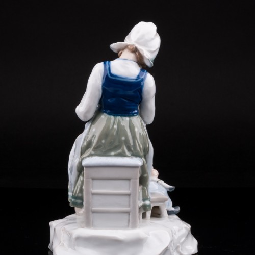 Мама с дочкой, Karl Ens, Германия, кон. 19 - нач. 20 вв