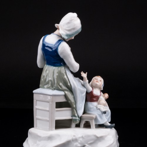 Мама с дочкой, Karl Ens, Германия, кон. 19 - нач. 20 вв