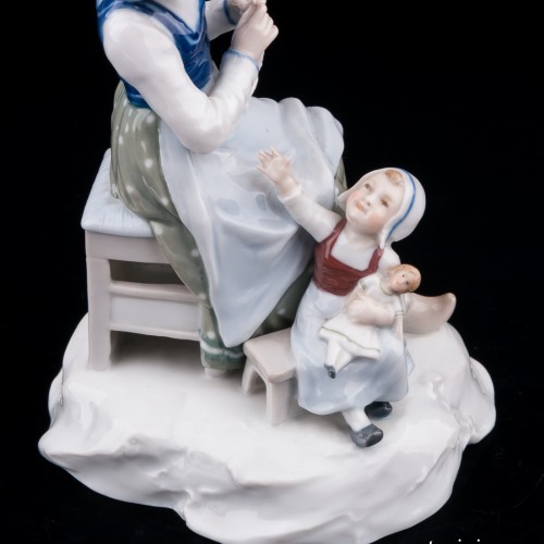 Мама с дочкой, Karl Ens, Германия, кон. 19 - нач. 20 вв