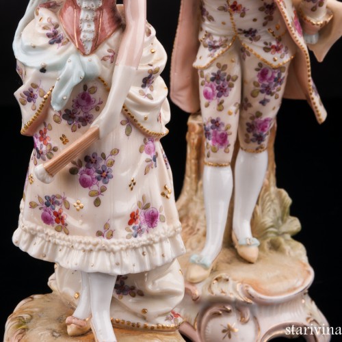 Пара на раздельных постаментах, Германия, кон. 19 в