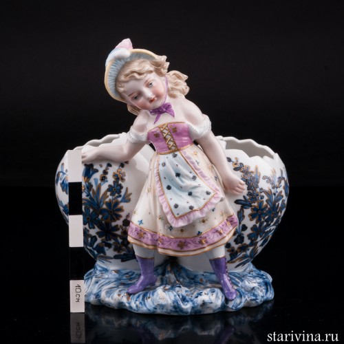 Девочка с пасхальными яйцами, Scheibe-Alsbach, Германия, кон. 19 в