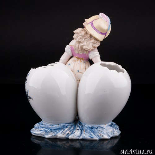 Девочка с пасхальными яйцами, Scheibe-Alsbach, Германия, кон. 19 в