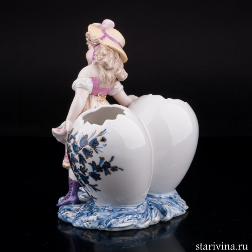 Девочка с пасхальными яйцами, Scheibe-Alsbach, Германия, кон. 19 в