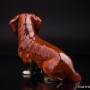 Статуэтка собаки из фарфора Длинношерстная такса, Goebel, Германия, до 1990 г.