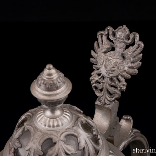 Стеклянная пивная кружка, 1/2 л, Германия, 1887 г