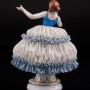 Девушка в голубом платье, кружевная, Muller & Co, Германия, нач. 20 в