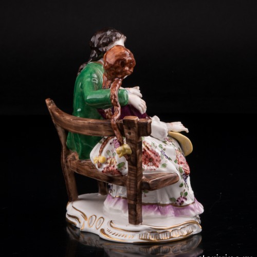 Пара на скамейке, Volkstedt, Германия, сер. 20 в