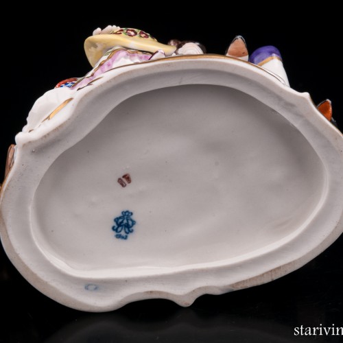 Пара на скамейке, Volkstedt, Германия, сер. 20 в