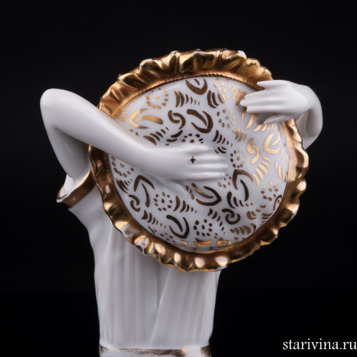 Фигурка из фарфора Дама в шляпе, арт деко, Fraureuth, Германия, нач. 20 в.