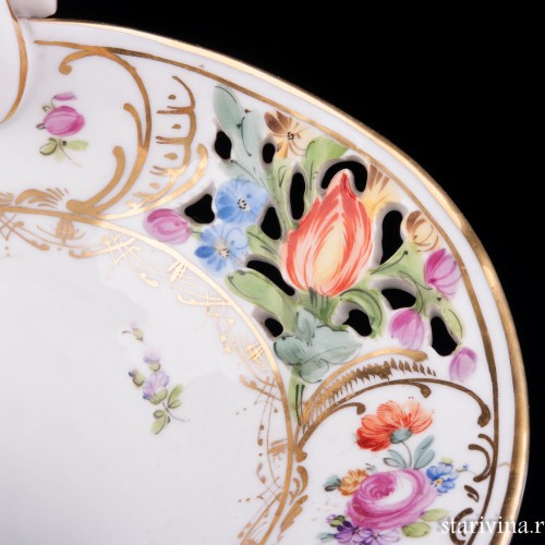 Ваза Корзинка, Carl Thieme, Германия, нач. 20 в