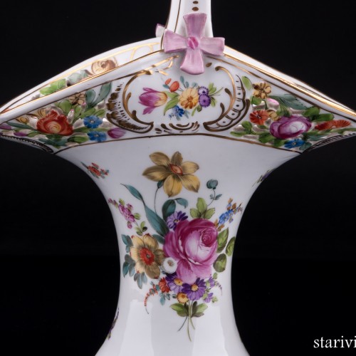 Ваза Корзинка, Carl Thieme, Германия, нач. 20 в