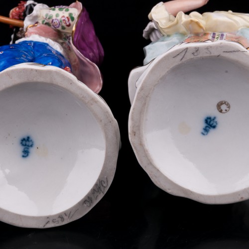 Пара исполняющая песню, Sitzendorf, Германия, сер. 20 в