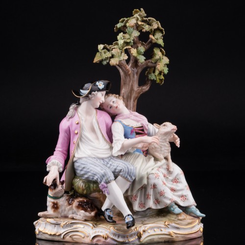 Пара под деревом, Meissen, Германия, вт. пол. 19 в