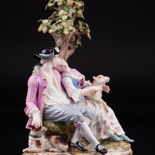 Пара под деревом, Meissen, Германия, вт. пол. 19 в