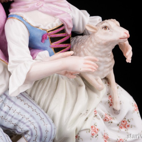 Пара под деревом, Meissen, Германия, вт. пол. 19 в