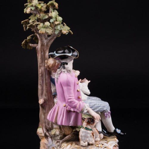 Пара под деревом, Meissen, Германия, вт. пол. 19 в
