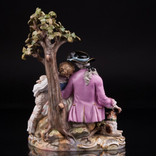 Пара под деревом, Meissen, Германия, вт. пол. 19 в