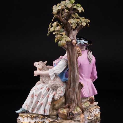 Пара под деревом, Meissen, Германия, вт. пол. 19 в