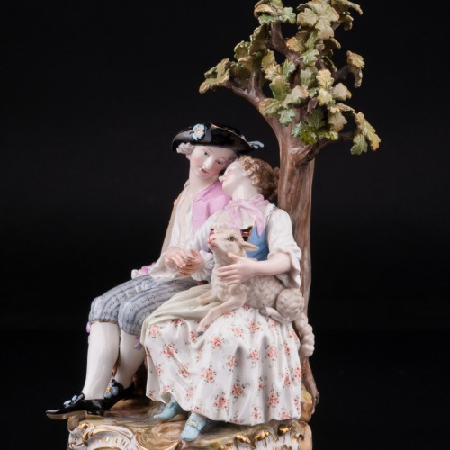 Пара под деревом, Meissen, Германия, вт. пол. 19 в