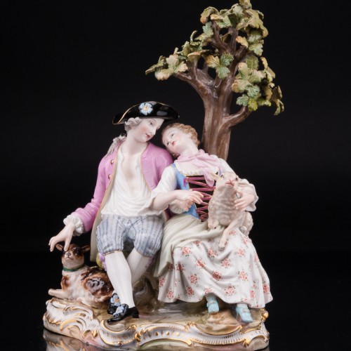 Пара под деревом, Meissen, Германия, вт. пол. 19 в