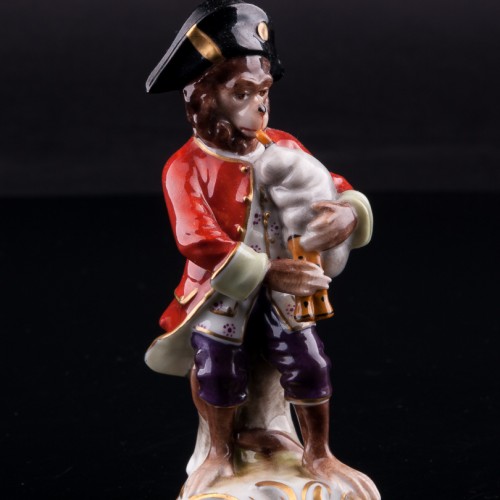 Обезьяна с волынкой, Volkstedt, Германия, до 1935 г