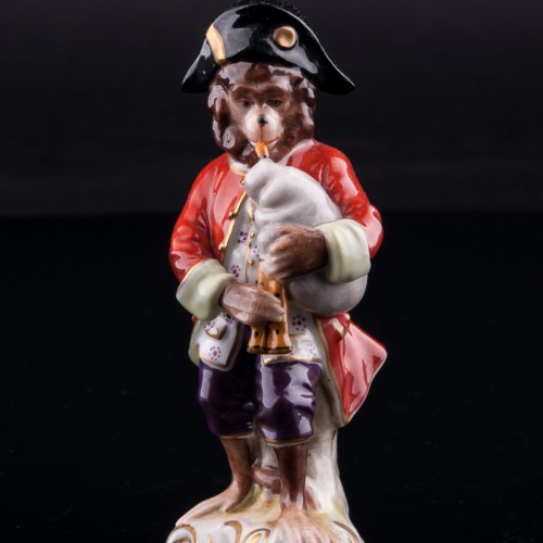 Обезьяна с волынкой, Volkstedt, Германия, до 1935 г