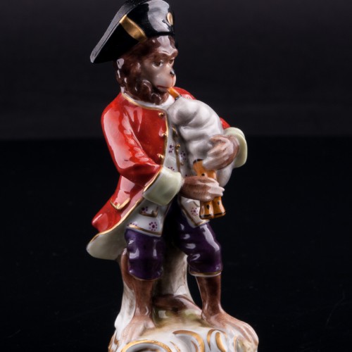 Обезьяна с волынкой, Volkstedt, Германия, до 1935 г