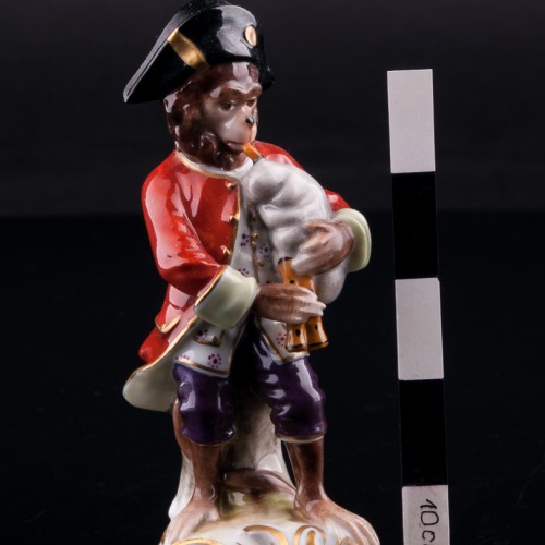 Обезьяна с волынкой, Volkstedt, Германия, до 1935 г