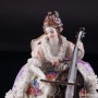 Дама с виолончелью, кружевная, Дрезден, Германия, нач. 20 в