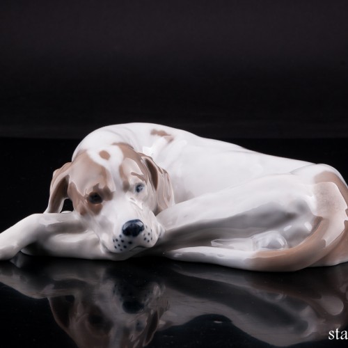 Лежащий поинтер, Royal Copenhagen, Дания, вт. пол. 20 в